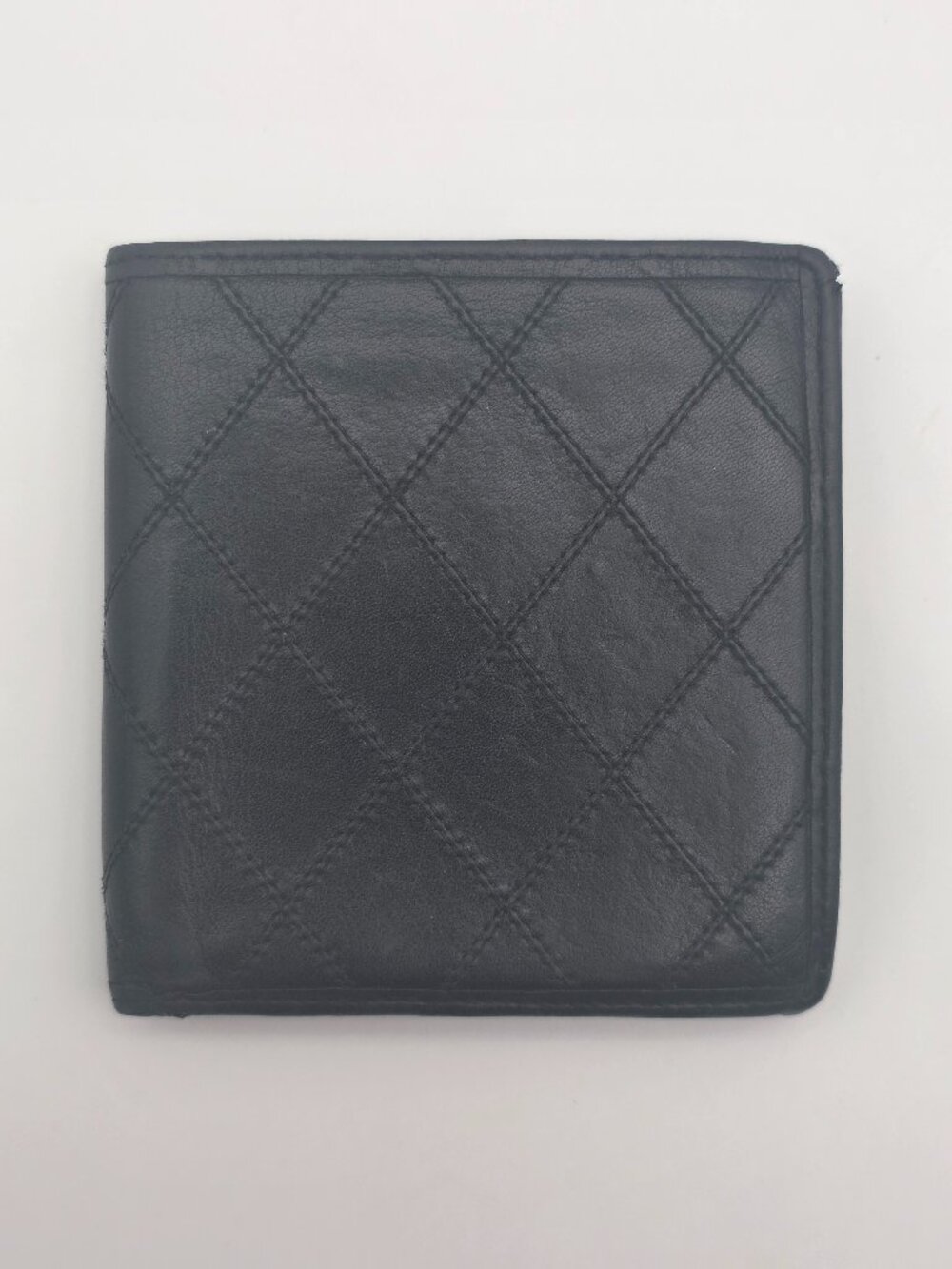 Chanel Black Leather Bifold Wallet (1827773)